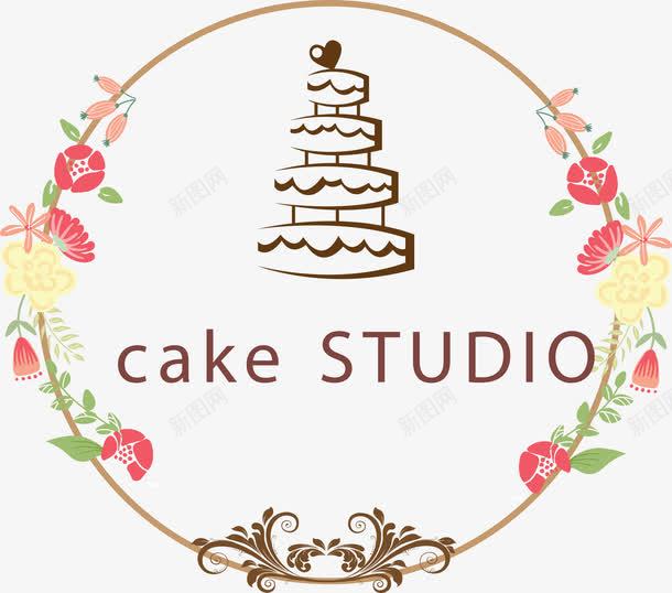 蛋糕工作室的LOGO图标png_新图网 https://ixintu.com LOGO 小清新 手绘 烘焙 甜品 甜食 生日蛋糕 糕点 糕点logo 花 蛋糕 蛋糕工作室 面包