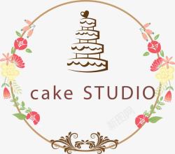 日式清新糕点蛋糕工作室的LOGO图标高清图片