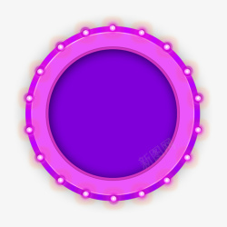 紫色质感盾牌紫色圆圈跑马灯高清图片