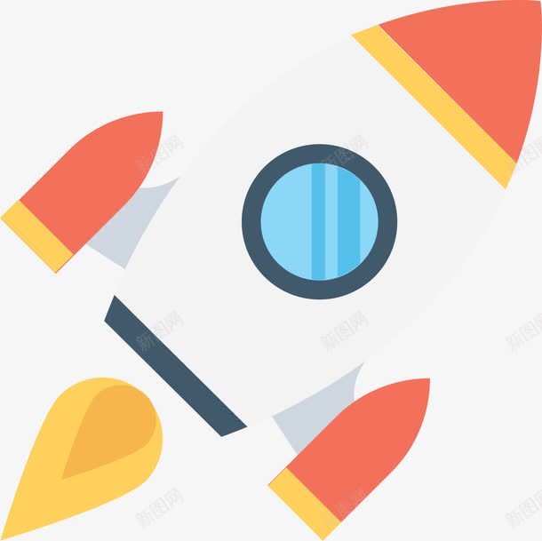 已经发射的火箭图标png_新图网 https://ixintu.com 出发 升天 卡通 发射 图标icon 太空舱 宇宙船 宇宙飞船 火箭 火箭头