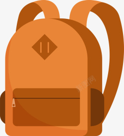 背包装饰棕色书包背包高清图片