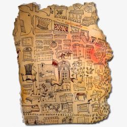 文艺古物埃及城镇碎片高清图片