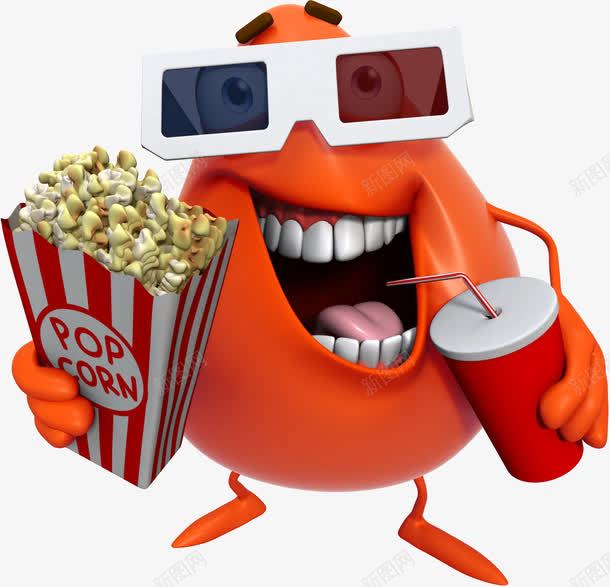 电影院观看3D电影的小人png免抠素材_新图网 https://ixintu.com 3d 小人 电影 电影院 观看