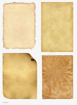 古风书法泛黄的牛皮纸高清图片