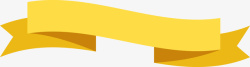 矢量扁平化广告牌黄色折叠丝带矢量图高清图片