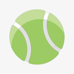 圆形网球绿色网球矢量图高清图片