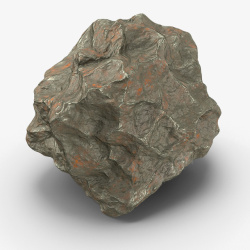球粒陨石陨石石块铁石块高清图片