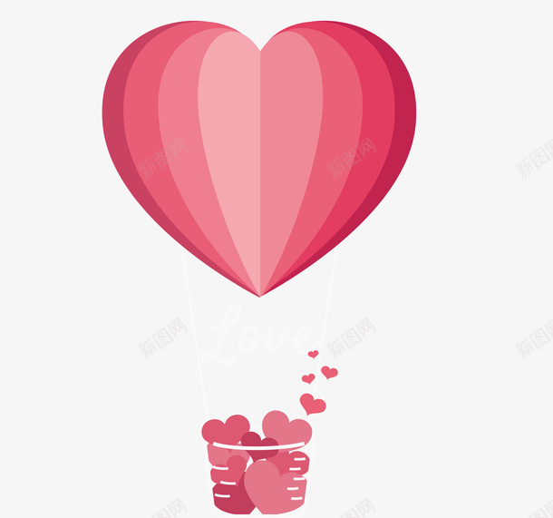 粉色折纸热气球矢量图eps免抠素材_新图网 https://ixintu.com 热气球 热气球PNG 矢量热气球 粉色 粉色热气球 矢量图