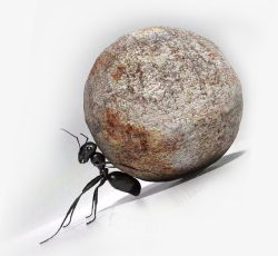 蚂蚁励志海报战胜自我高清图片