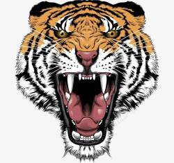 怪兽大学png图片卡通张嘴的老虎高清图片