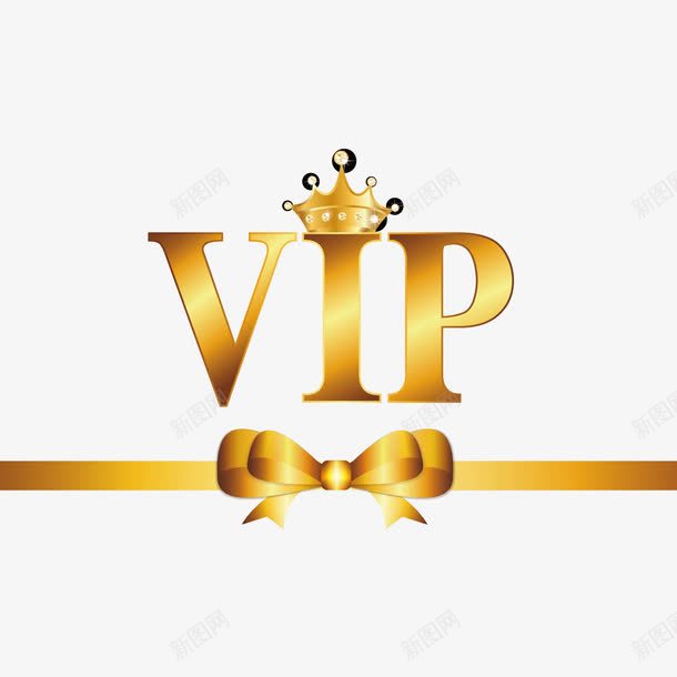 VIP和皇冠png免抠素材_新图网 https://ixintu.com VIP 皇冠 蝴蝶结