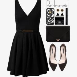 黑色的连衣裙黑色连衣裙和高跟鞋高清图片