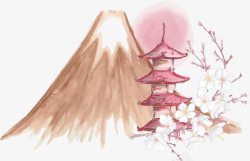 樱花节旅游背景手绘樱花节海报背景高清图片