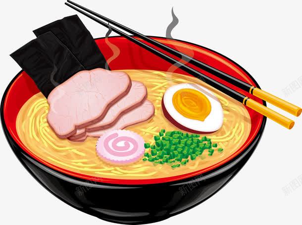 创意日式拉面png免抠素材_新图网 https://ixintu.com 拉面午餐肉海苔鸡蛋拉面餐馆餐饮海报日本料理
