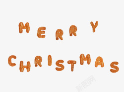 英文饼干圣诞快乐饼干英文字母高清图片