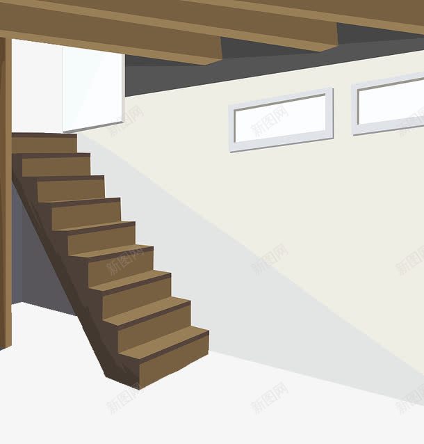 扁平风楼梯间效果图png免抠素材_新图网 https://ixintu.com 地下室楼梯间 室内设计效果图 建筑 扁平风 楼梯 楼梯间 特色楼梯间 走