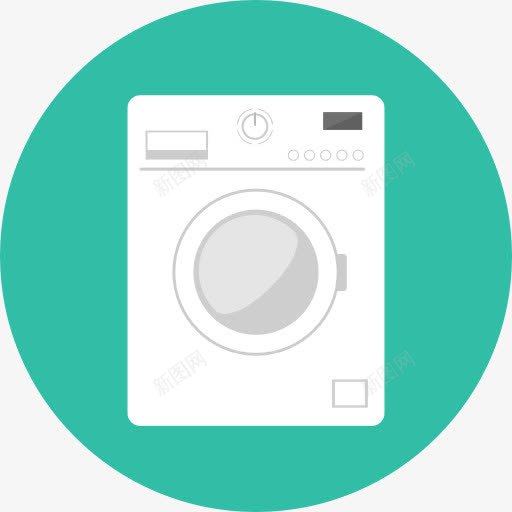 洗衣机图标png_新图网 https://ixintu.com 家具和家居 家政 洗涤 洗衣机 清洁 清洗 电器