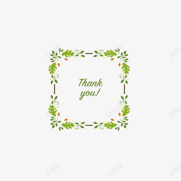 致谢花环图标png_新图网 https://ixintu.com 婚礼logo 婚礼装饰 感谢 花环 花草 道谢