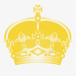 贵族气质高端皇冠黄色高清图片