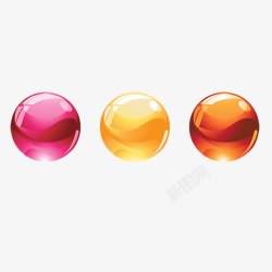 彩色水晶球炫丽水晶球图标高清图片