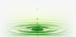 梦幻绿色水滴装饰素材