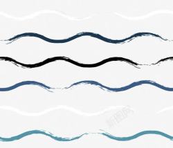 波浪线摄影图蓝色波浪线花纹高清图片
