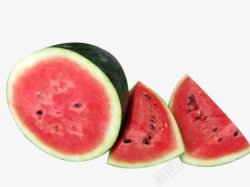 黑美人水果西瓜绿色健康高清图片