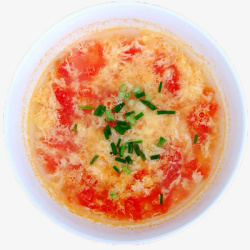 中餐美食番茄蛋汤营养汤素材