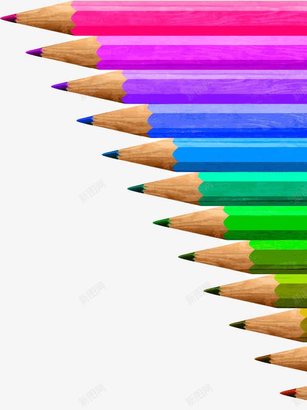 缤纷彩色铅笔png免抠素材_新图网 https://ixintu.com 彩色铅笔 教育 文具 校园 绘画