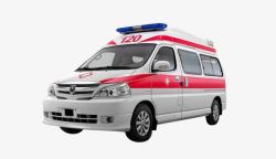 医院医护产品白色的救护车高清图片