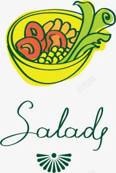 减肥名片蔬菜沙拉高清图片