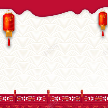 2018春节红色中国风淘宝复古祥云纹理主图背景