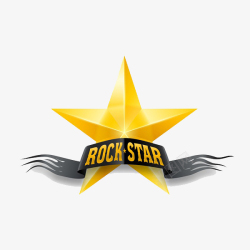 皮肤发光标志星星乐队logo图标高清图片