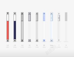 UI套件psd导航滑动条图标高清图片