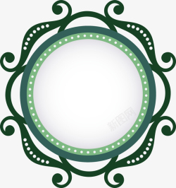 古典绿色绿色的游戏边框底纹矢量图高清图片
