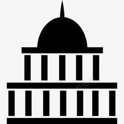 美国工业象征美国国会大厦图标高清图片