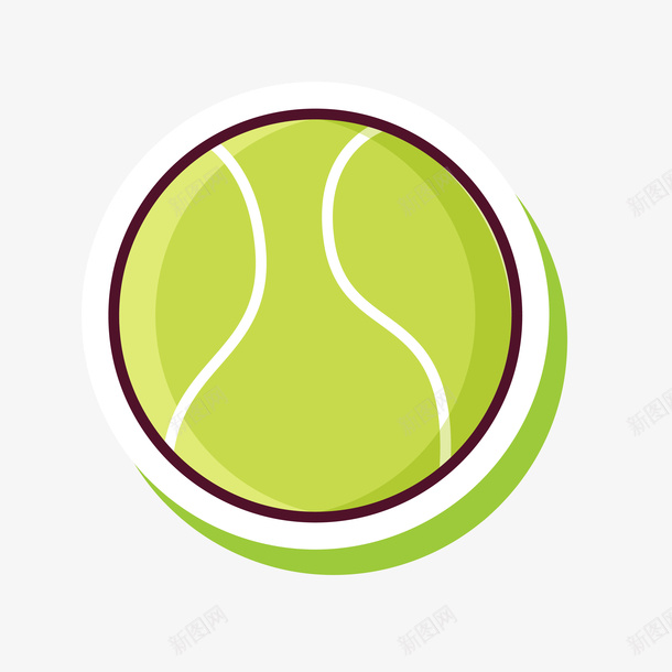 网球案矢量图ai免抠素材_新图网 https://ixintu.com 手绘 投影 比赛 纹路 线条 网球 网球公开赛 网球比赛 装饰 质感 阴影 矢量图