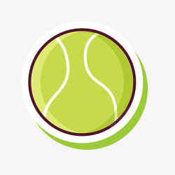 网球公开赛网球案矢量图高清图片