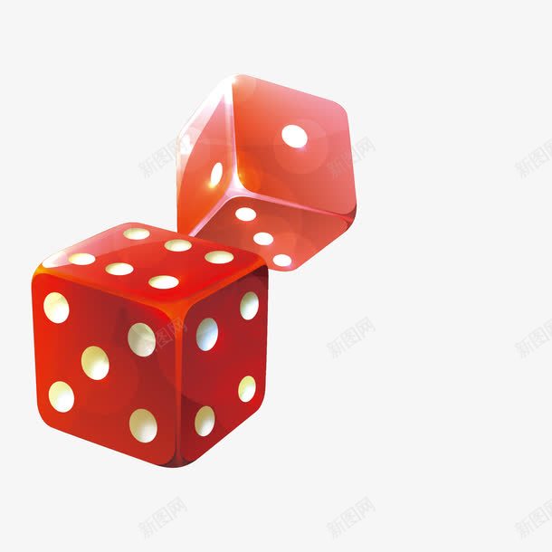 红色骰子png免抠素材_新图网 https://ixintu.com 打牌 方形 晒衣 白色圆点 红色的 赌博 骰子序列帧 麻将