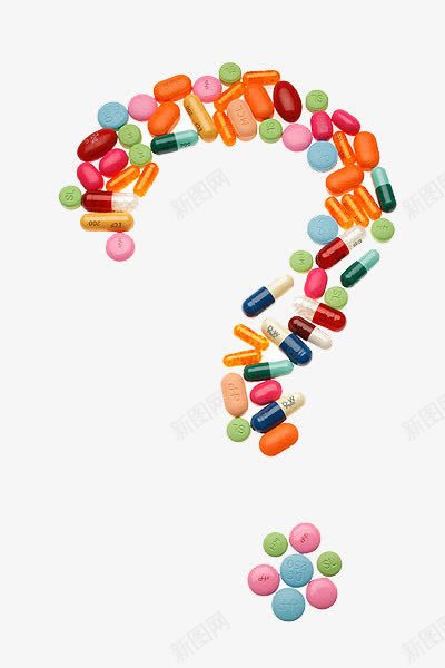 药丸堆砌的问号png免抠素材_新图网 https://ixintu.com 一堆药片 创意医疗海报 药片 问号 阿司匹林