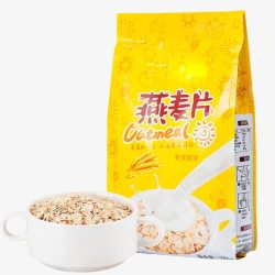 冲泡即食一袋燕麦片高清图片