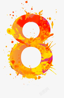 炫目炫彩炫彩数字高清图片