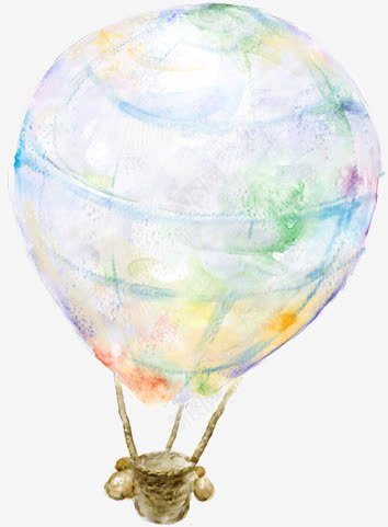 手绘热气球png免抠素材_新图网 https://ixintu.com 可爱 彩绘气球 手绘 热气球