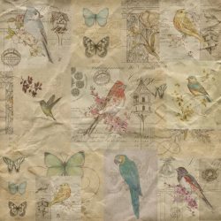 对花纹系列花鸟蝴蝶系列欧式复古风格底纹高清图片