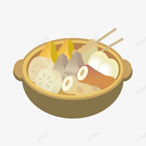 卡通简约美食装饰广告png免抠素材_新图网 https://ixintu.com 卡通美食封面设计 广告设计 海报设计 美食 美食海报设计 麻辣烫