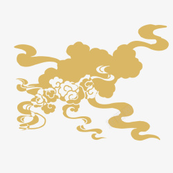 卡通简约祥云装饰广告素材