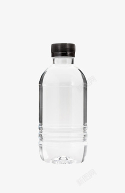 黑色凝固液体透明解渴黑色盖子的塑料瓶饮用水高清图片