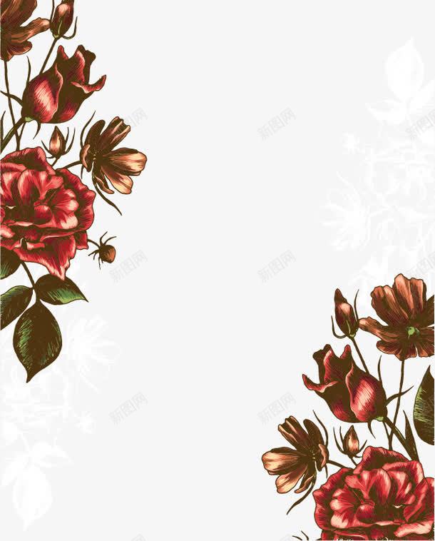 花朵装饰图案png免抠素材_新图网 https://ixintu.com 复古 文艺 欧式 花朵