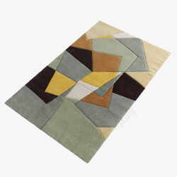 多色方形花纹北欧地毯多色花纹北欧地毯高清图片
