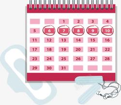 日子粉红色的日历高清图片